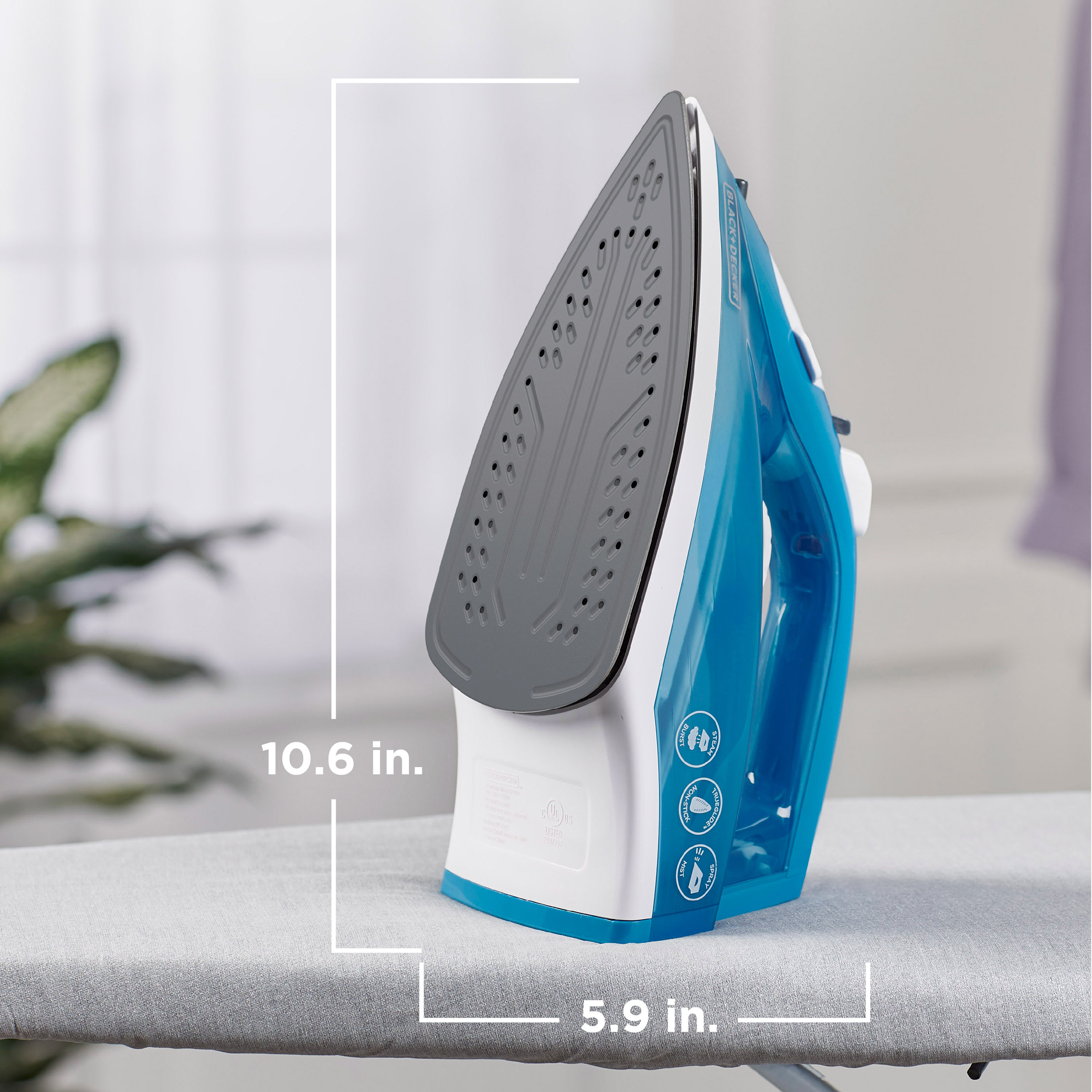 Black and decker variable deals control compact steam iron